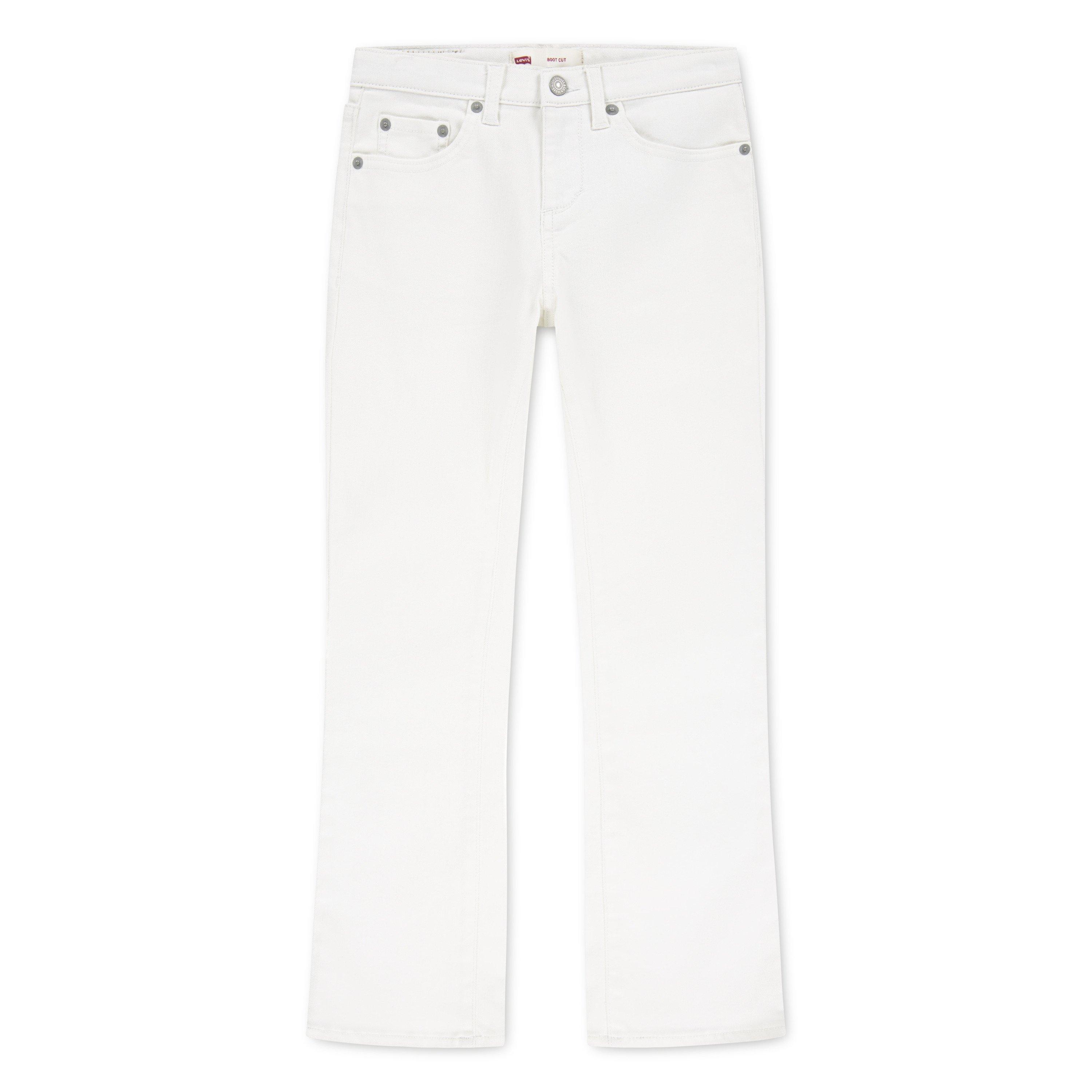 Levi's Big Girls' Classic Bootcut Denim White Wash Jeans - WHITE